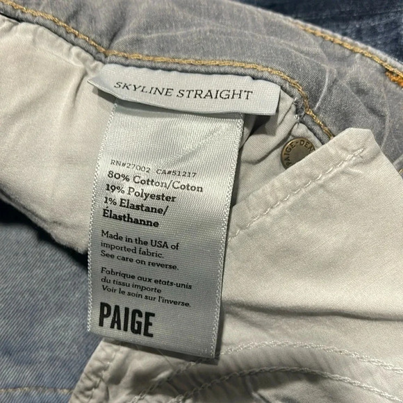 PAIGE Women’s Low Rise Skyline Straight Jeans Size 27 - Picture 10 of 11